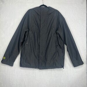BURTON Chittagong Dry Ride Snowboard Ski Jacket Men's XL Gray Hooded Insulated